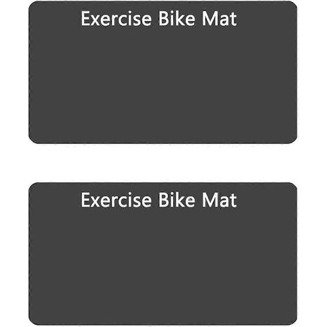 Lot de 2 tapis antidérapants pour vélo d'appartement, tapis de fitness pour home gym, tapis d'entraînement pour home trainer (1/5)