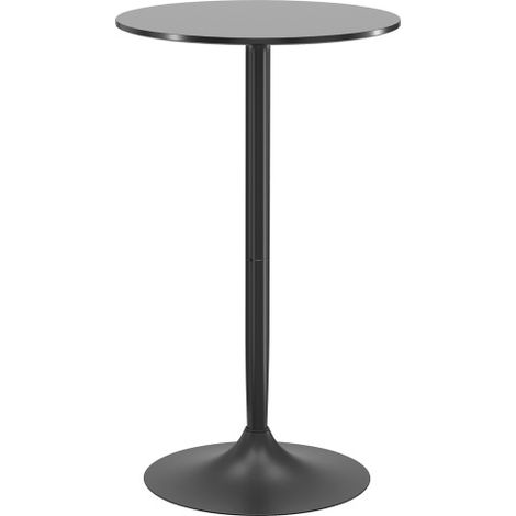 Bartisch Stehtisch runder Küchentisch für Wohnzimmer Esszimmer Stahl Schwarz Ø60 x 102 cm, modern & platzsparend
On-Site