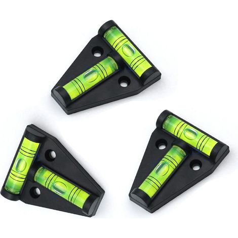 Niveau À Bulle T, 5 Pièces Niveau À Bulle Croisée, Niveau À Bulle de Précision, Mini Niveau À Bulle, Pyramide pour Camping, Caravane, Camping-car et Caravane (1/5)