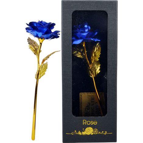 Boîte Cadeau Créative avec Roses Dorées pour la Saint-Valentin, la Fête des Professeurs, Cadeau pour Inauguration de Fenêtre en Rosace (1/4)