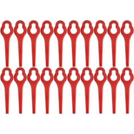 Lot de 100 lames de rechange pour débroussailleuse à batterie GFART 18 - Lame en plastique pour débroussailleuse GFART (1/5)