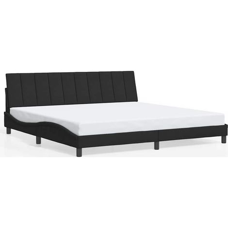 Maison Exclusive - Giroletto senza Materasso Hanko Nero 200x200 cm in Velluto