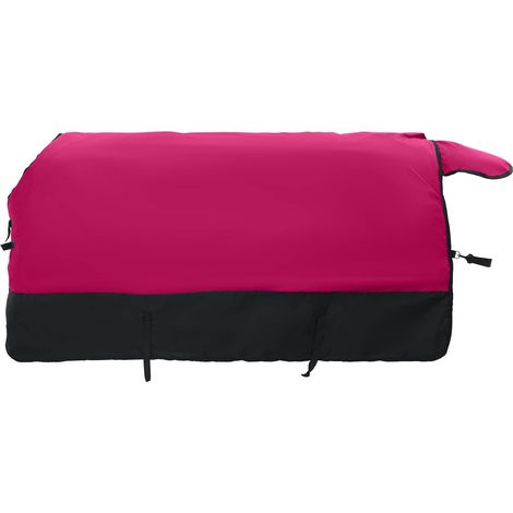 Horse Blanket Pink and Black 85 cm Polyester vidaXL