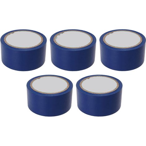Ruban adhésif sol 5cm x5 pièces, marquage de ligne terrain sport, gymnase, basket, volley, tennis, ruban marquage sol polyvalent, bande adhésive sol 5cm largeur, lot de 5 rouleaux. (1/5)