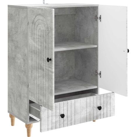Sideboard/Anrichte/Buffet Betongrau 66 x 34,5 x 95 cm Holzwerkstoff LXWW242874 (1/5)