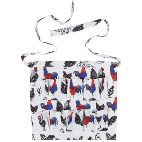 RASTKY Tablier de Collecte d'œufs à Poches Multiples, pour Poulet, Canard, Fournitures de Ferme, Bleu Sarcelle L (2 M) (1/5)