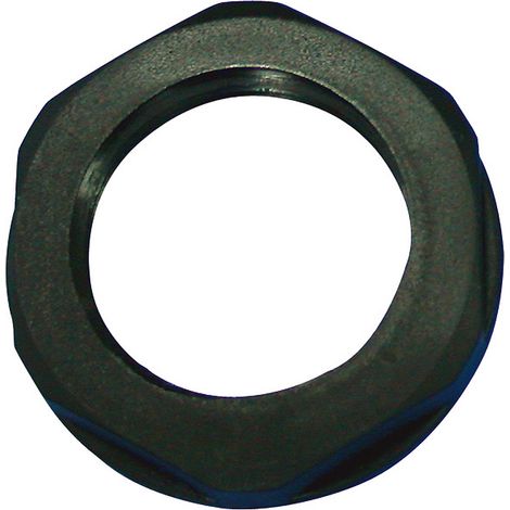Ecrou pour presse étoupe, RS PRO, Noir, Nylon 66, Filetage: PG29, IP68 ( Prix pour Paquet de 25 )