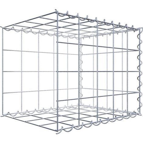Gabiondeco - Gabion - Element de prolongation en longueur 50 cm x 40 cm x 40 cm (L x H x P). maille 10 x 10 cm. Spirale. Avert.: il manque une grille - Made in Germany (1/5)