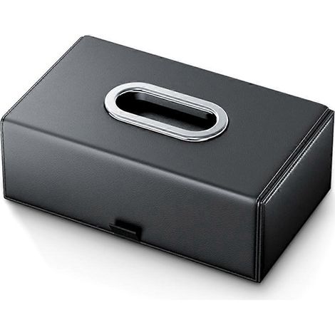 Porte-serviettes en cuir pour console centrale de voiture, accoudoir, avec sangle de fixation. (1/5)