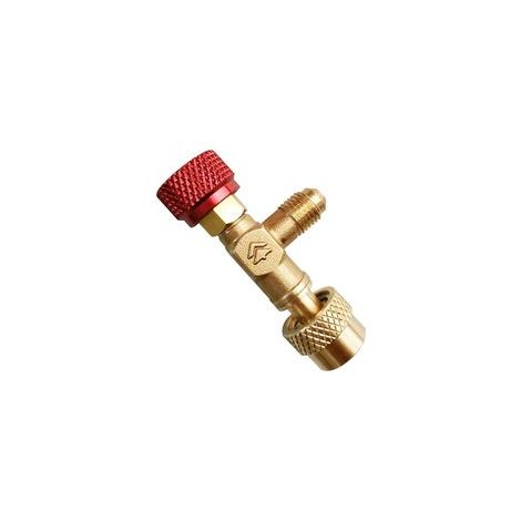 Valve de Sécurité Liquide, Connecteur de Tuyau R410A, Pompe a Vide Climatisation, Valve de Contrôle de Débit en Laiton, Soupape de Sécurité de Climatisation, pour Tuyau de Charge de Réfrigérant R410A (1/5)