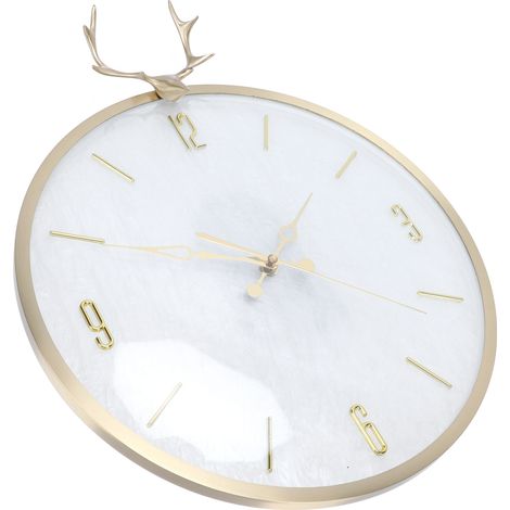 Moderne, geräuschlose Wanduhr mit dekorativem Pendel für Wohnzimmer, Büro, Zuhause (1/5)