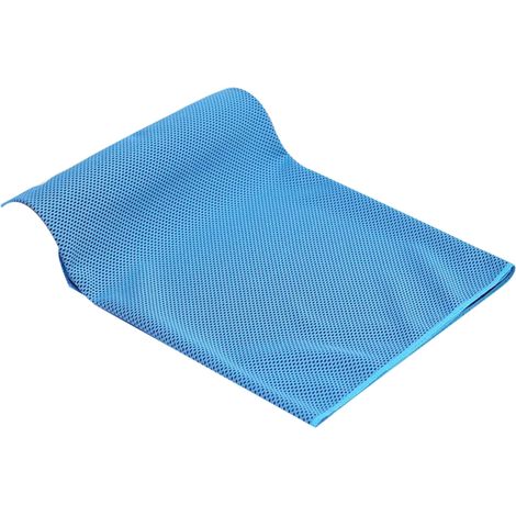 Serviette rafraîchissante déperlante bleu ciel 30x90cm, tissu doux et léger pour yoga, course, fitness, salle de sport, anti-transpiration, réutilisable et rapide à sécher. (1/5)