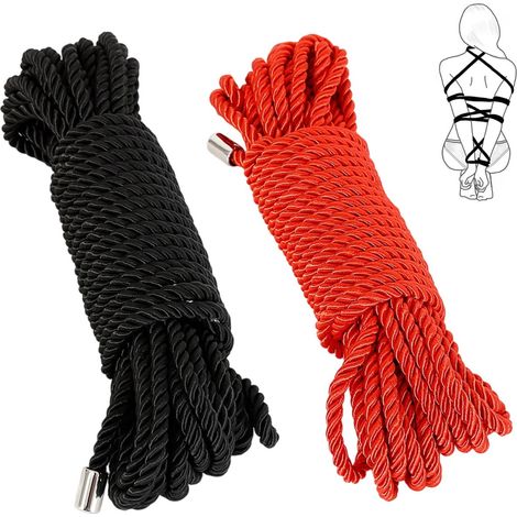 Cuerda De Sujecion - 10 M - Mezcla Algodón Poliéster - Para Juegos Consentidos Entre Adultos - 2 Unidades (1/5)