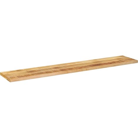 Dessus de table Dessus de bureau Plateau de table rectangulaire bois massif de manguier brut (1/5)
