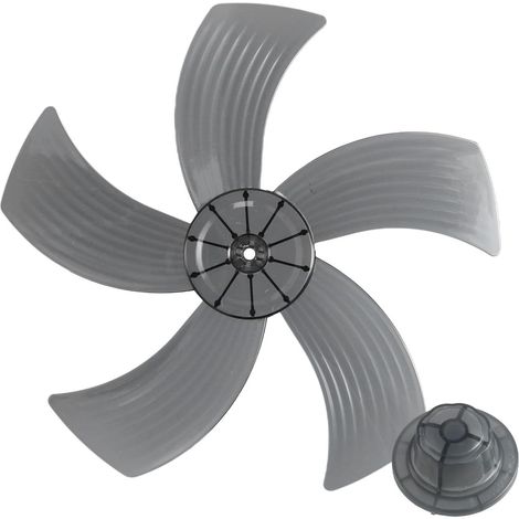 Fünf 35,6 cm lange Ventilatorflügel mit Schutzmutter, Ersatzteile für elektrische Standventilatoren, Haushaltsgeräte (1/5)