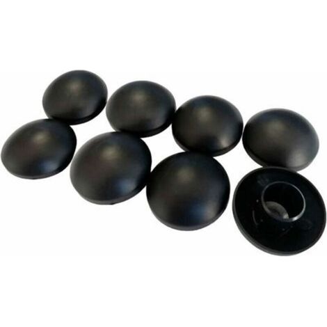 Set mit 8 schwarzen 25-mm-Stangenkappen für Crezuo-Trampolin (1/4)