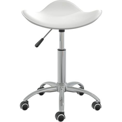 Tabouret de salon et spa Blanc Similicuir