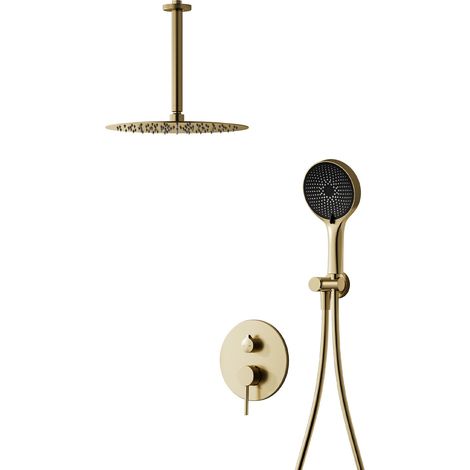 Colonne de Douche,Ensemble de Douche Encastrable Or,Tête de Douche de 40 cm (1/5)