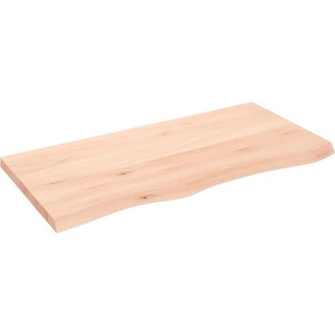 Maison Exclusive - Waschtischplatte 100x50x(2-4) cm Massivholz Un