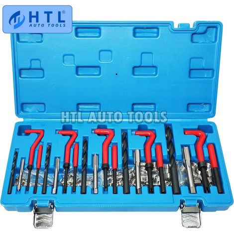 Kit de herramientas para reparación de roscas, material de acero, 40 mm de largo, 30 mm de ancho, 6 mm de alto, adecuado para M5, M6, M8, M10 y M12. (1/5)
