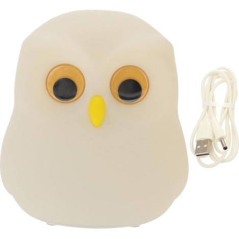Lampe Animal Hibou en Silicone Veilleuse de Nuit pour (1/5)