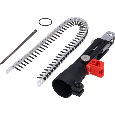 Adaptateur pistolet à clous automatique réglable pour visseuse perçeuse avec 50 clous chaîne inox (1/5)