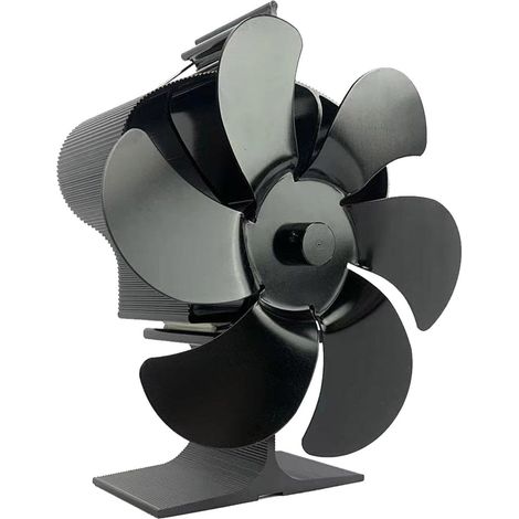 Ventilateur de poêle à bois à puissance thermique Ventilateur de poêle à bois non électrique Ventilateur de poêle à granulés Ventilateur de cheminée à 6 pales