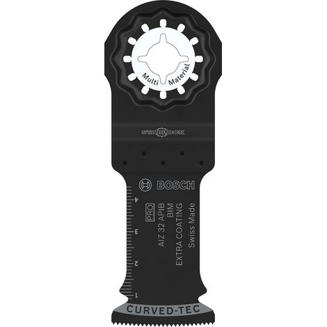 BOSCH 1X LAME POUR OUTIL MULTIFONCTIONS PRO MULTI MATERIAL AIZ 32 APIB (POUR BOIS CLOUTÉ, MÉTAL SANDWICH, LARGEUR 32 MM, PROFESS
