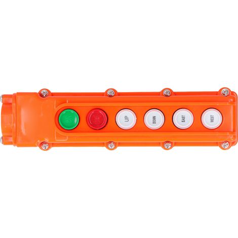 Télécommande grue treuil poste contrôle à boutons 6 voies COB-62A 220V/500V boîtier ABS IP65 manette télécommande levage (1/5)