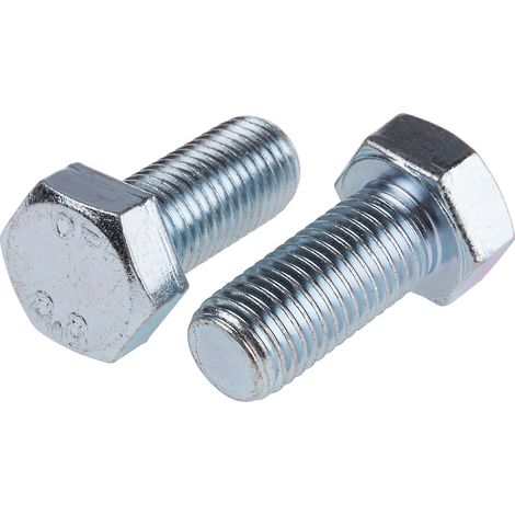 Vis à tête hexagonale, Acier Passivé, zinc, M16 x 35mm ( Prix pour Sachet de 25 )