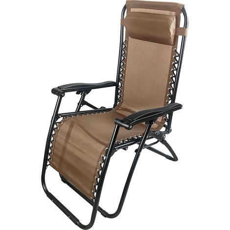 Chaise longue pliante multiposition Siesta Marron (1/3)