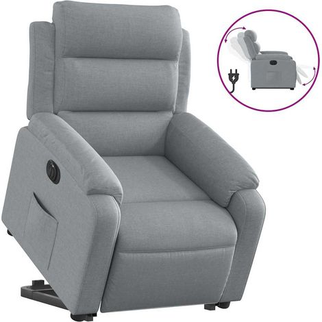 Maison Exclusive - Relaxsessel mit Aufstehhilfe Elektrisch Hellgr