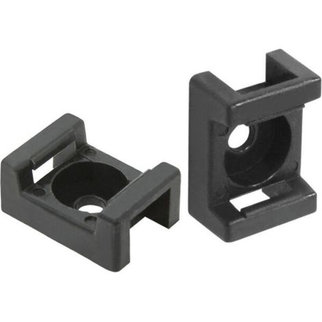 Einfache Basis für 9-mm-Halsketten, schwarz, 100er-Packung