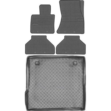 Set di tappetini in gomma per auto e tappetino per bagagliaio per BMW X5 E70 SUV dal 2007 al 2013.