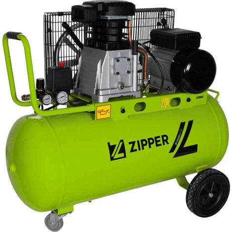 Compresseur d'air lubrifie 90 lt 10 bar Zipper zi-com90-10 (1/2)