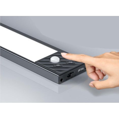 (3 Colors) 40 LED Kitchen Strip Light, Under Cabinet Kitchen Light, USB Rechargeable, Magnetic, 1500mAh LED with Motion Sensor, Indoor Use (1/5)
