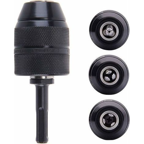Adattatore SDS Plus 2-13 mm, mandrino autoserrante professionale a chiusura rapida, trapano autoserrante professionale da 1/2-20UNF con adattatore SDS (1/4)