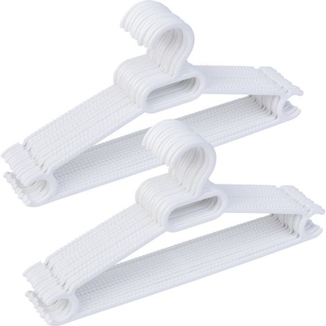 Percha multiusos extra de plastico blanca pack 24 uds 37x0,50x18h cm (1/5)