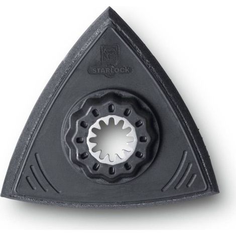 Fein – Patin de ponçage triangulaire ultra souple 80mm – 2 pièces pour jantes aluminium – Fixation auto-agrippante – Emmanchement Starlock (1/5)