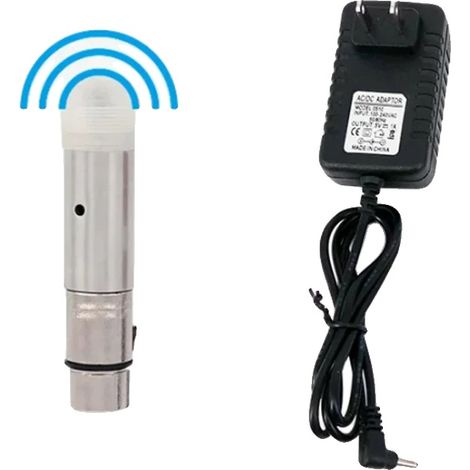 Transmisor DMX inalámbrico, comunicación fiable, diseño antiinterferencias, cable receptor corto, enchufe europeo (UE-a). (1/2)