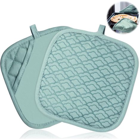 Bardusch-2 maniques Tuff4ever, résistance jusqu’à 260 °C, poches antidérapantes silicone, doubles fonctions (gants + dessous de plat) (1/4)