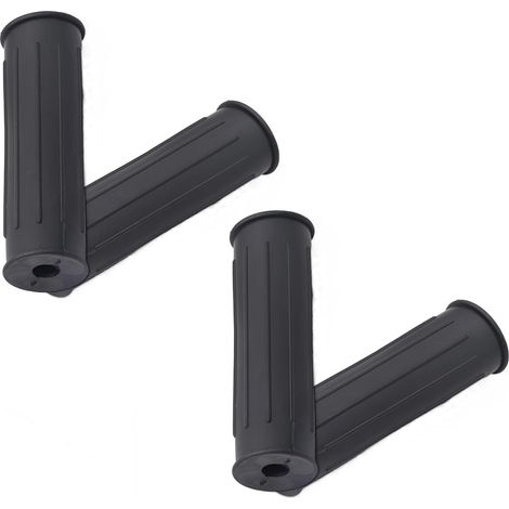 BEBUSINGOTO Poignées Antidérapantes pour Brouette, 4 PCS Poignées de Brouette Universelles, 25 mm Manches de Brouettes, Poignées de Brouette, Poignée de Chariot en Caoutchouc, Convient aux Vélos, Sco (1/5)