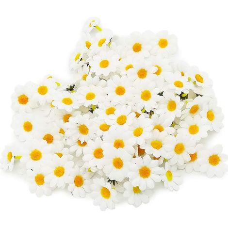 Gerbera marguerite artificielle, 100 fleurs en tissu, ZQKLA-AquaForge (1/5)