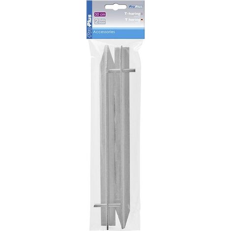 Picchetto a T 30 cm in metallo 2 pezzi in sacchetto di plastica (1/5)