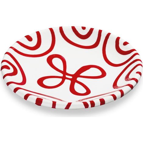 Gmundner Keramik Rotgeflammt, Unterteller Cappuccino (Ø 14cm) (1/2)