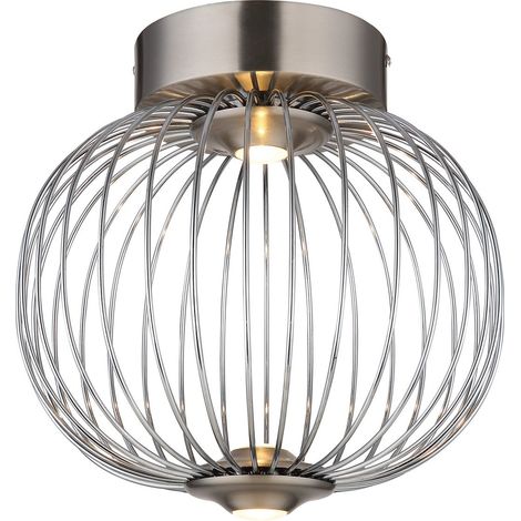 Globo - plafoniera - GALWAY - acciaio - metallo - Ø 30cm - LED - (1/5)