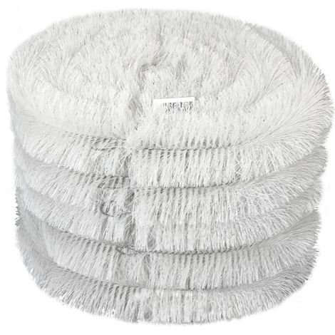 20m White Gutter Brush Leaf & Moss Guard