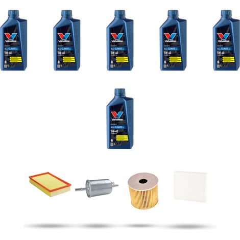 Kit tagliando 4 FILTRI e 6L OLIO compatibile con Volvo V70 II 2.0 Turbo 132Kw dal 2000 al 2007 (1/5)