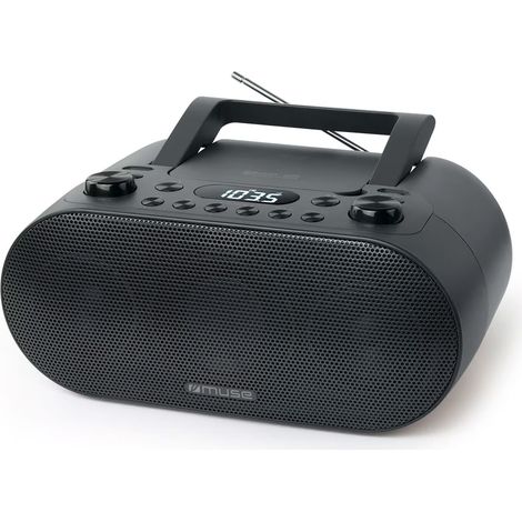 MUSE M-35 BT BLACK / RADIO CD/MP3 PORTÁTIL CON RADIO, BLUETOOTH Y PUERTO USB