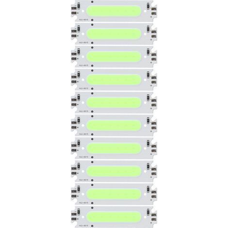 10 Stück COB-LED-Chips, lange Streifenlampe, 12 V, 2 W, für Autobeleuchtung, grünes Licht (1/5)